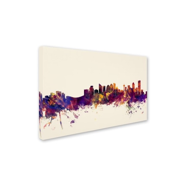 Michael Tompsett 'Calgary Canada Skyline' Canvas Art,30x47